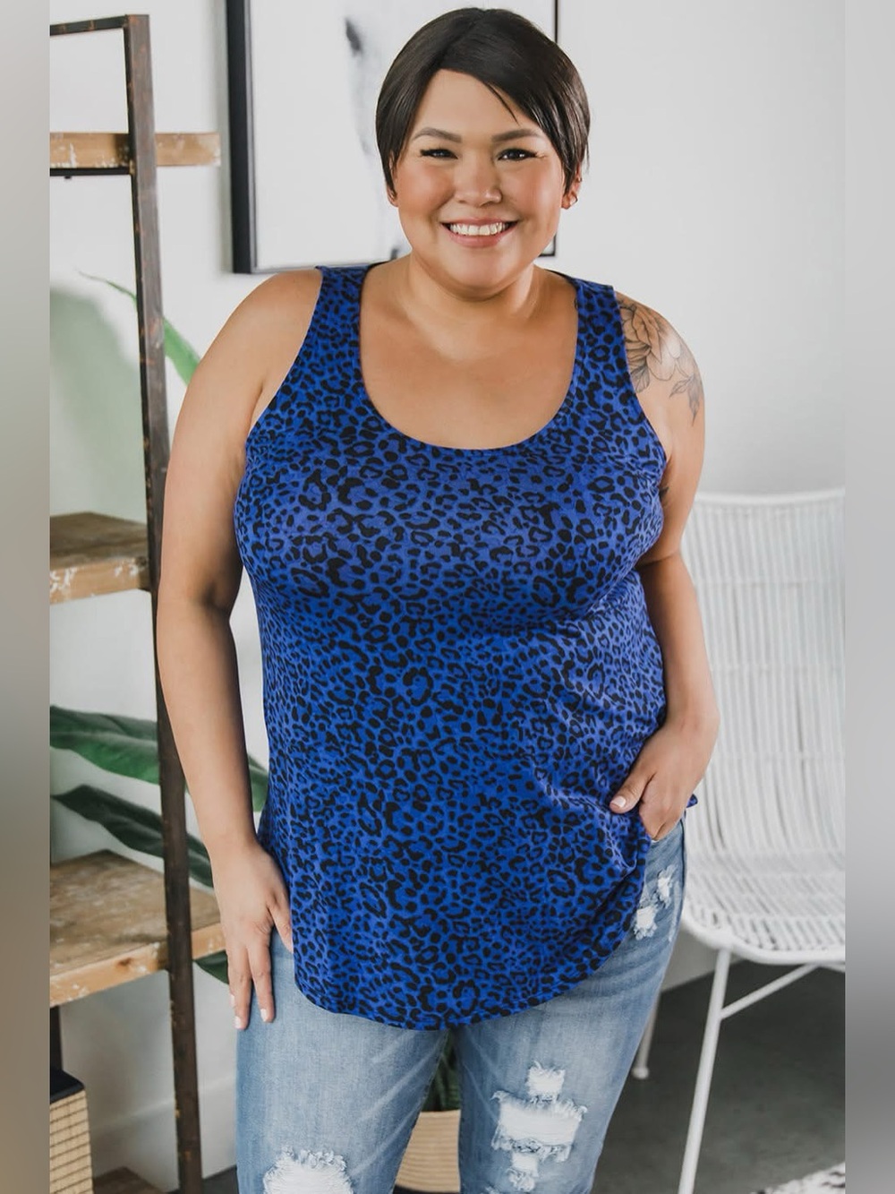 Easy Choice Leo Tank (NWT) 🍒 Cobalt Blue, Size Small